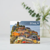 Italië reistoerisme in het buitenland briefkaart (Staand voorkant)