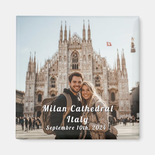 Italië Reizen Aangepaste Foto Souvenir Magneet (Voorkant)