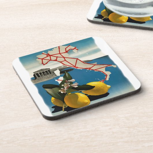  Italië reizen Bier Onderzetter (Linkerzijde)