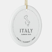 Italië Reizen Classic Custom Keepsake Keramisch Ornament (Rechts)