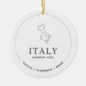 Italië Reizen Classic Custom Keepsake Keramisch Ornament (Voorkant)