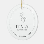 Italië Reizen Classic Custom Keepsake Keramisch Ornament (Links)