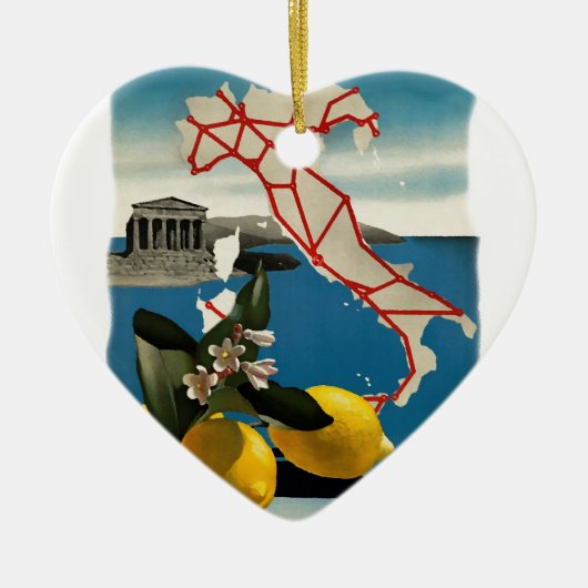  Italië reizen Keramisch Ornament (Voorkant)