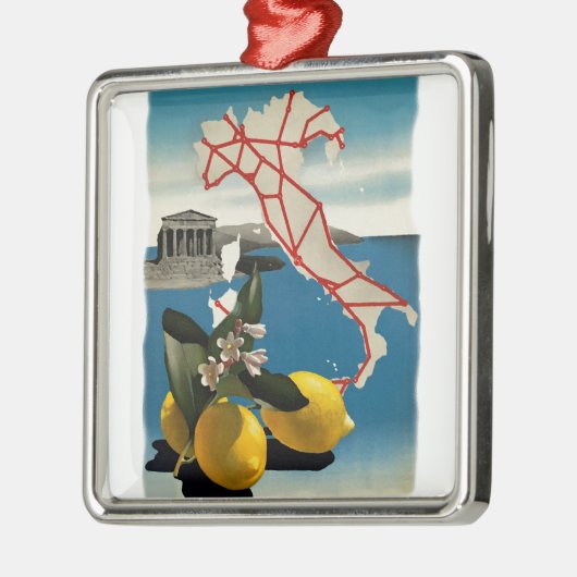  Italië reizen Metalen Ornament (Links)