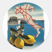  Italië reizen Ronde Sticker (Voorkant)
