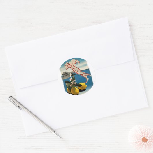  Italië reizen Ronde Sticker (Envelop)