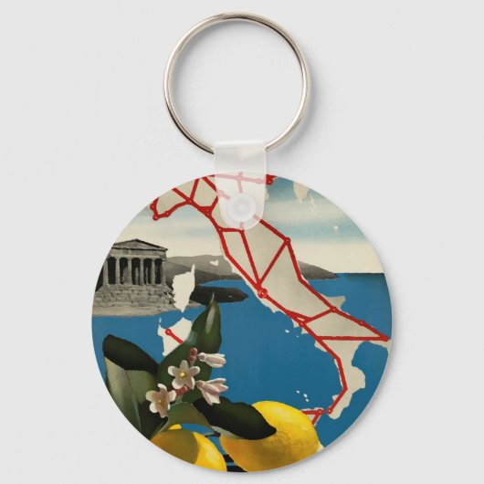  Italië Reizen Sleutelhanger (Voorkant)