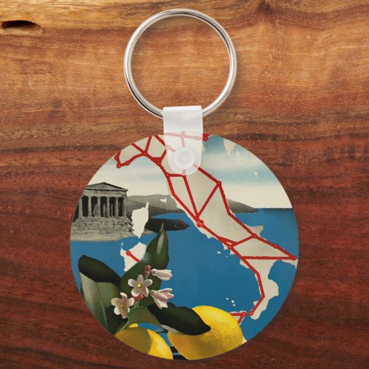  Italië Reizen Sleutelhanger (Voorkant)