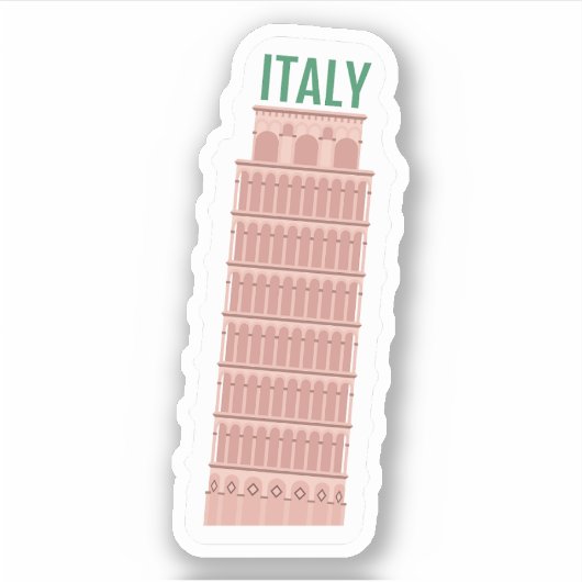 Italië Reizen Sticker azijn (Voorkant)