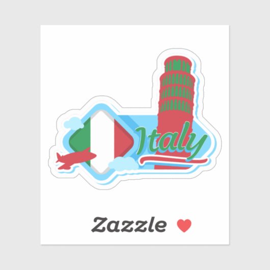 Italië Reizen Sticker azijn (Vel)