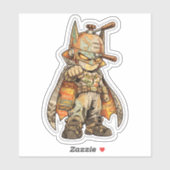 Italië Reizen Superheld Coffee Art Vinyl Sticker (Vel)