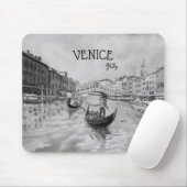 Italië Reizen - Ventilator zwart-wit souvenir Muismat (Met muis)