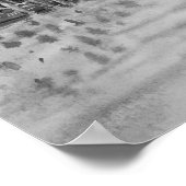 Italië Reizen - Ventilator zwart-wit souvenir Poster (Hoek)