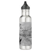 Italië Reizen - Ventilator zwart-wit souvenir Waterfles (Rechts)