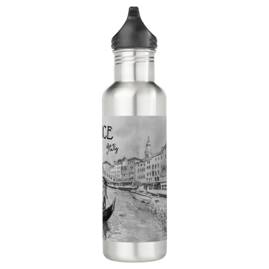 Italië Reizen - Ventilator zwart-wit souvenir Waterfles (Rechts)