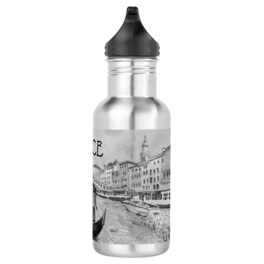 Italië Reizen - Ventilator zwart-wit souvenir Waterfles (Rechts)