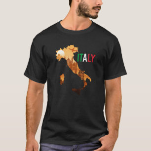 Italië Reizigerskaart Italië Pride Souvenir Vacati T-shirt