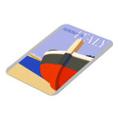 Italië Retro  - italiaans reisbureau voor stralen Magneet (Linkerzijde)