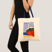 Italië Retro  - italiaans reisbureau voor stralen Tote Bag (Voorkant (product))