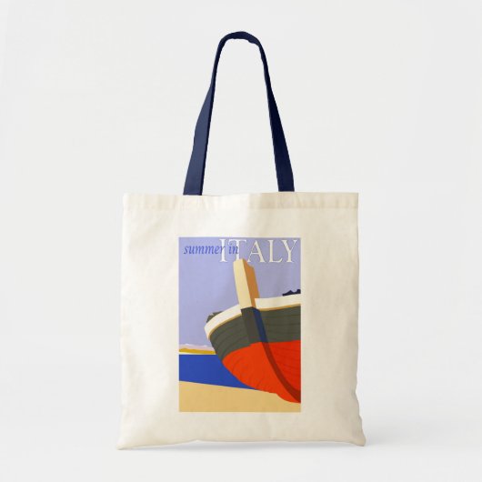 Italië Retro  - italiaans reisbureau voor stralen Tote Bag (Voorkant)