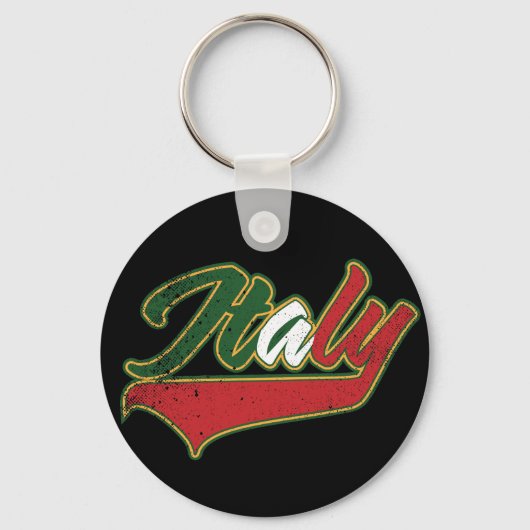 Italië Retro Sleutelhanger (Voorkant)