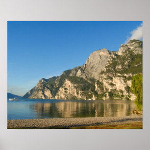 Italië, Riva del Garda, meer Garda, berg Poster