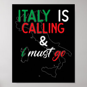 Italië roept en ik moet gaan I Jubileum I Lov Poster