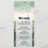 Italië Rome Bestemming Bruiloft Menu (Voorkant)