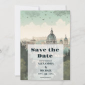 Italië Rome Bestemming Bruiloft Save The Date (Voorkant)