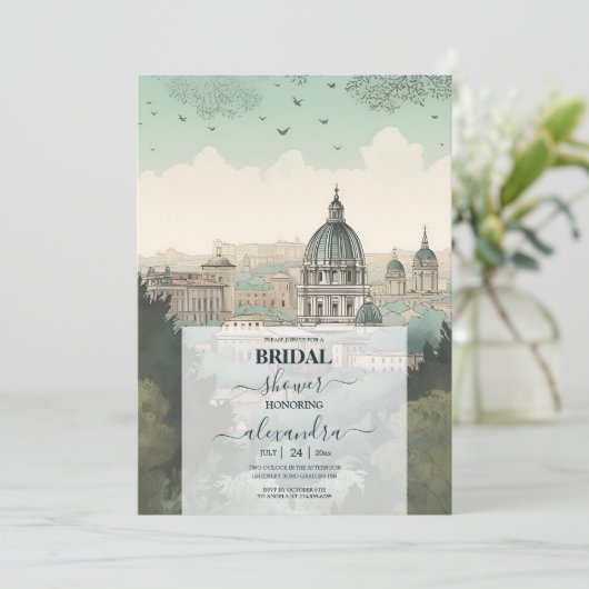 Italië Rome Bestemming Vrijgezellenfeest Kaart (Staand voorkant)