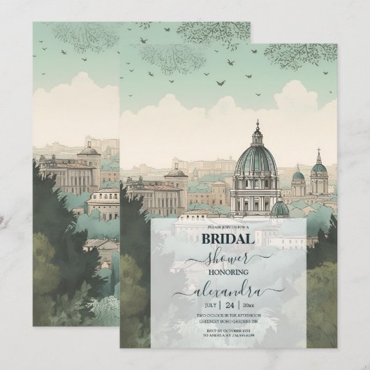 Italië Rome Bestemming Vrijgezellenfeest Kaart (Voorkant / Achterkant)