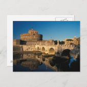 Italië, Rome, Castel Sant'Angelo en de rivier de Briefkaart (Voorkant / Achterkant)