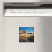 Italië, Rome, Castel Sant'Angelo en de rivier de Magneet (Insitu (Vaatwasser))