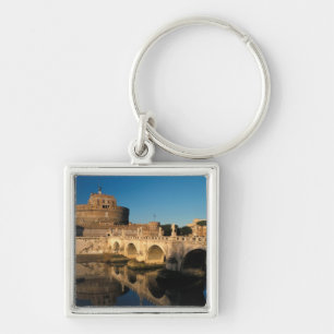 Italië, Rome, Castel Sant'Angelo en rivier Sleutelhanger