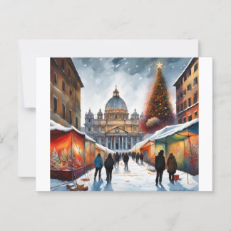 Italië, Rome - Kerst Kaart, Winter 004 Briefkaart