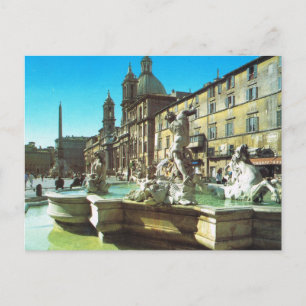 Italië, Rome, Piazza Navonna Briefkaart