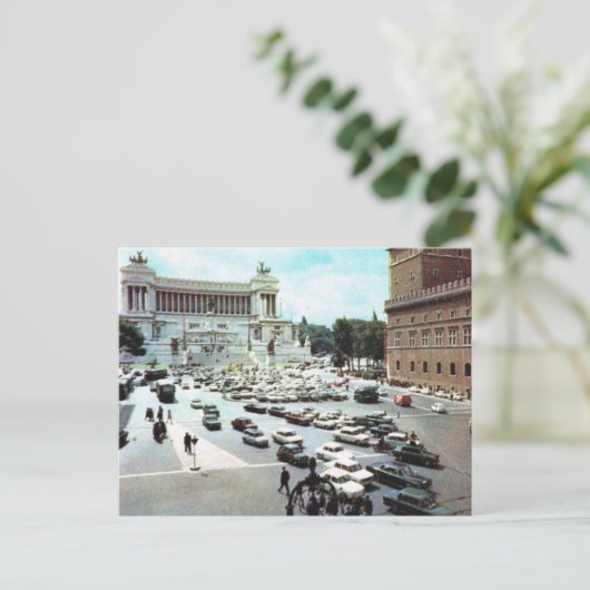Italië, Rome, Piazza Venezia Briefkaart (Staand voorkant)