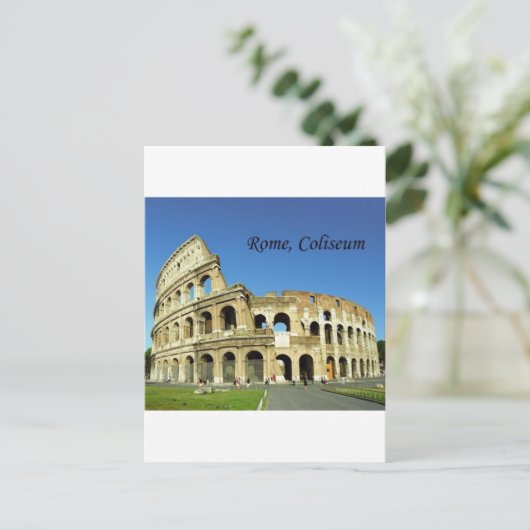 Italië, Rome, Roman Coliseum (St.K.) Briefkaart (Staand voorkant)