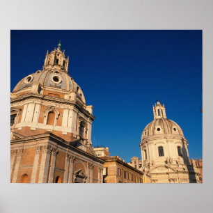 Italië, Rome, Santa Maria di Loreto kerk en Poster
