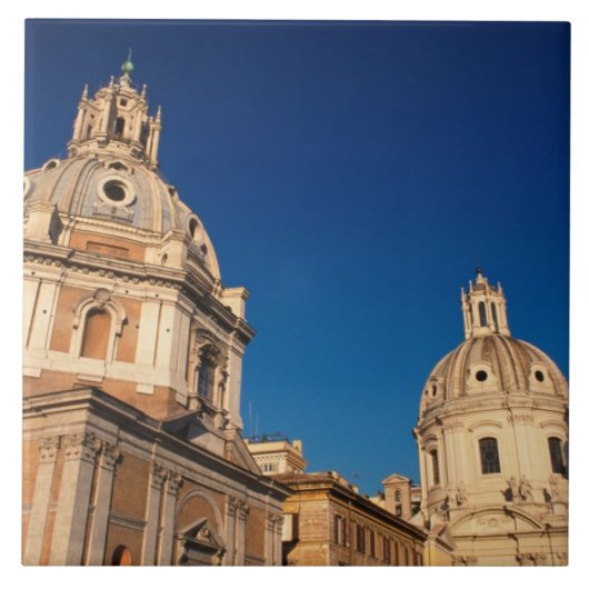 Italië, Rome, Santa Maria di Loreto kerk en Tegeltje (Voorkant)