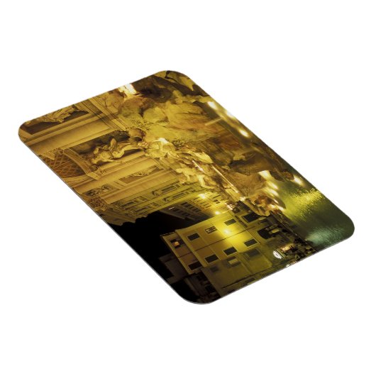 Italië, Rome. Trevi-fontein 's nachts. Magneet (Rechterzijde)