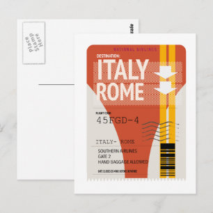 Italië Rome vakantie ticket Briefkaart