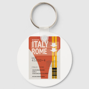Italië Rome vakantie ticket Sleutelhanger