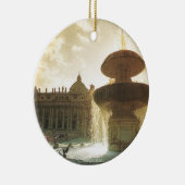 Italië, Rome, Vaticaan, St Peter's Keramisch Ornament (Rechts)