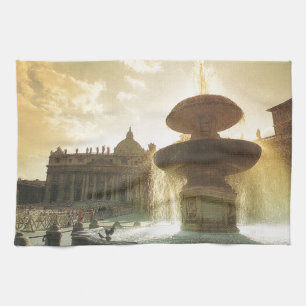  Italië, Rome, Vaticaan, St Peter's Theedoek