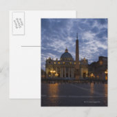 Italië, Rome, Vaticaanstad, St. Peter's Basilica Briefkaart (Voorkant / Achterkant)