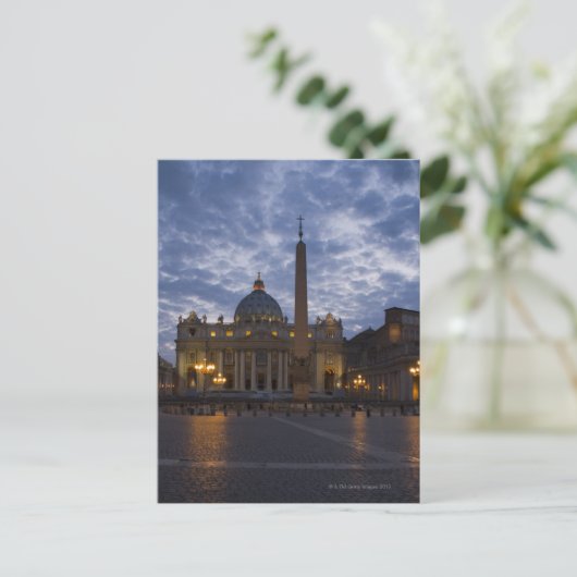 Italië, Rome, Vaticaanstad, St. Peter's Basilica Briefkaart (Staand voorkant)