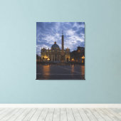 Italië, Rome, Vaticaanstad, St. Peter's Basilica Canvas Afdruk (Insitu (Houten vloer))