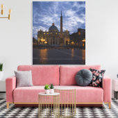 Italië, Rome, Vaticaanstad, St. Peter's Basilica Canvas Afdruk (Insitu (Woonkamer))