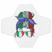 Italië rommelig broodje met Italiaanse vlag Voetbal (Enkel)